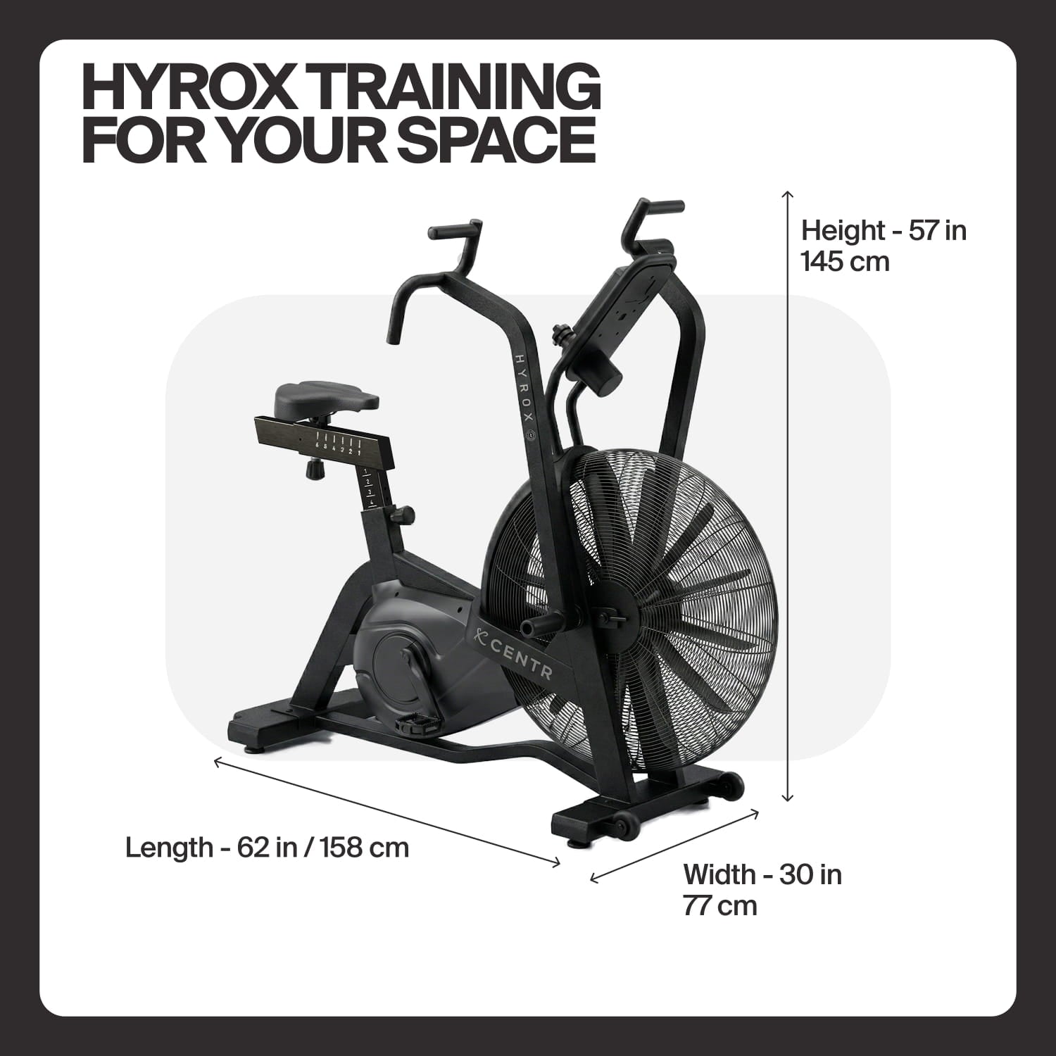 Centr x Hyrox Perform Series Air Bike (Pre-Order - Late June)