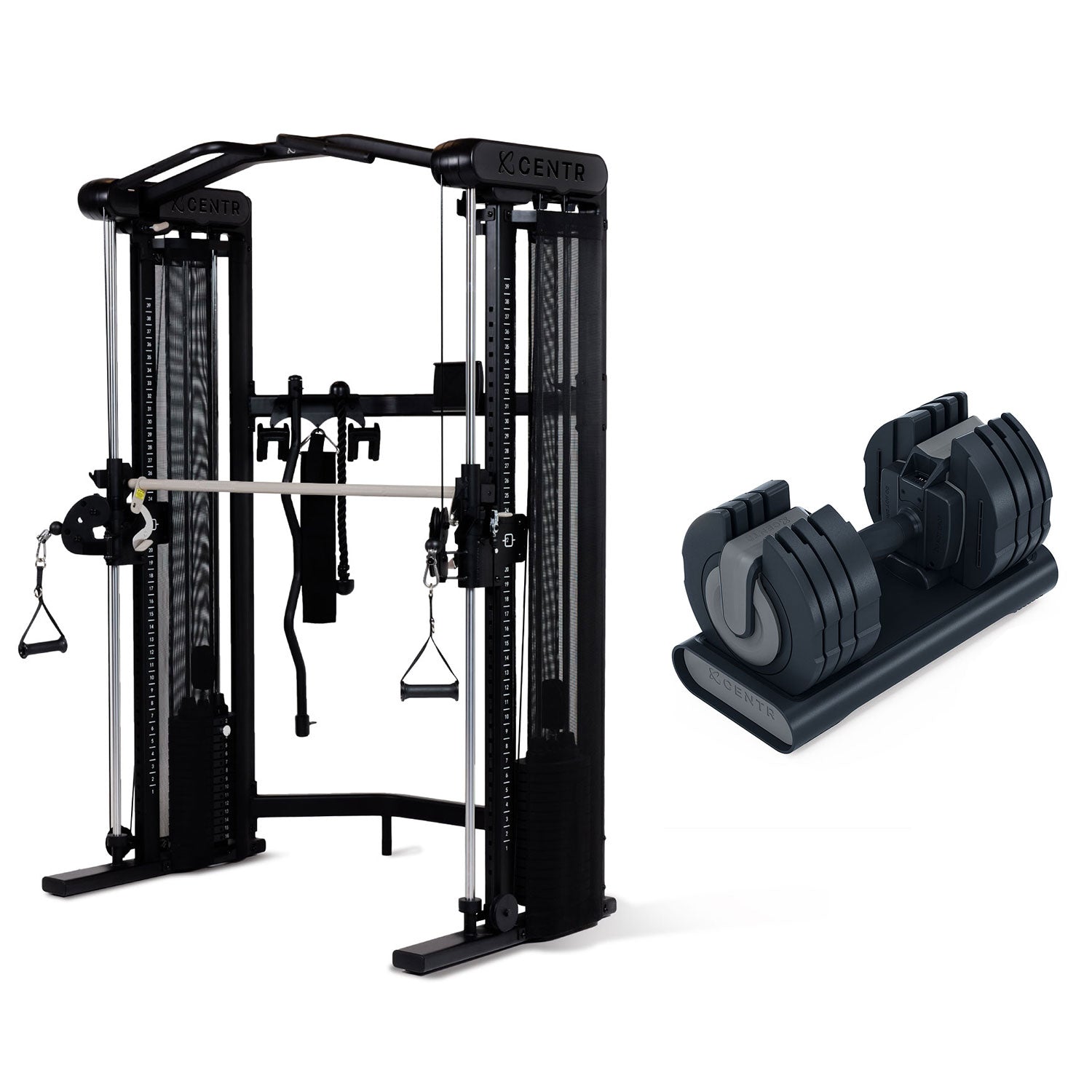 Centr 3 Home Gym Functional Trainer (with Selectorised Smith Machine)