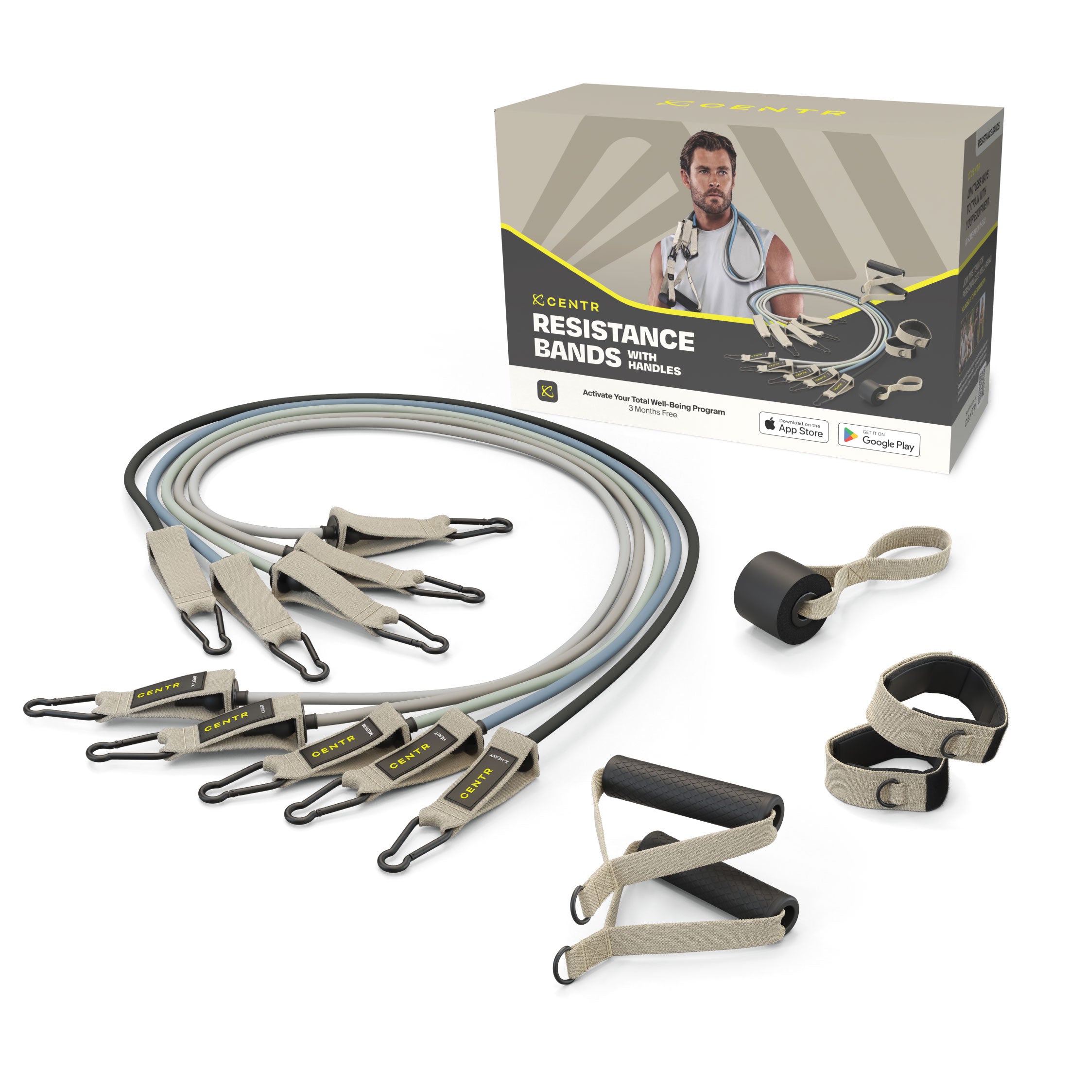 Centr Resistance Band with Handles
