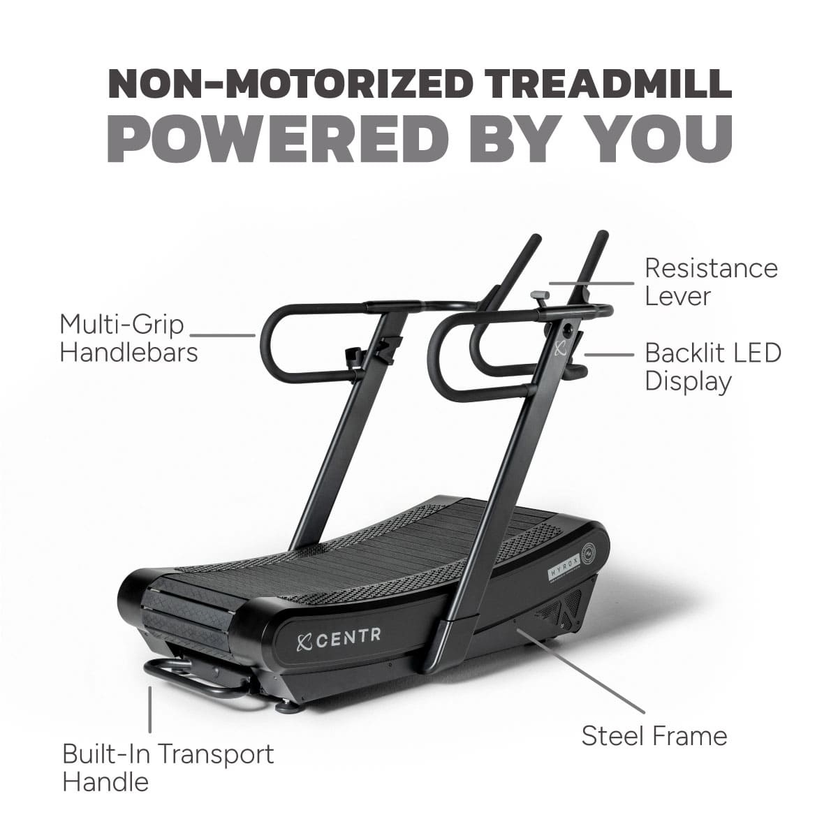 CENTR x HYROX Perform Curved Treadmill