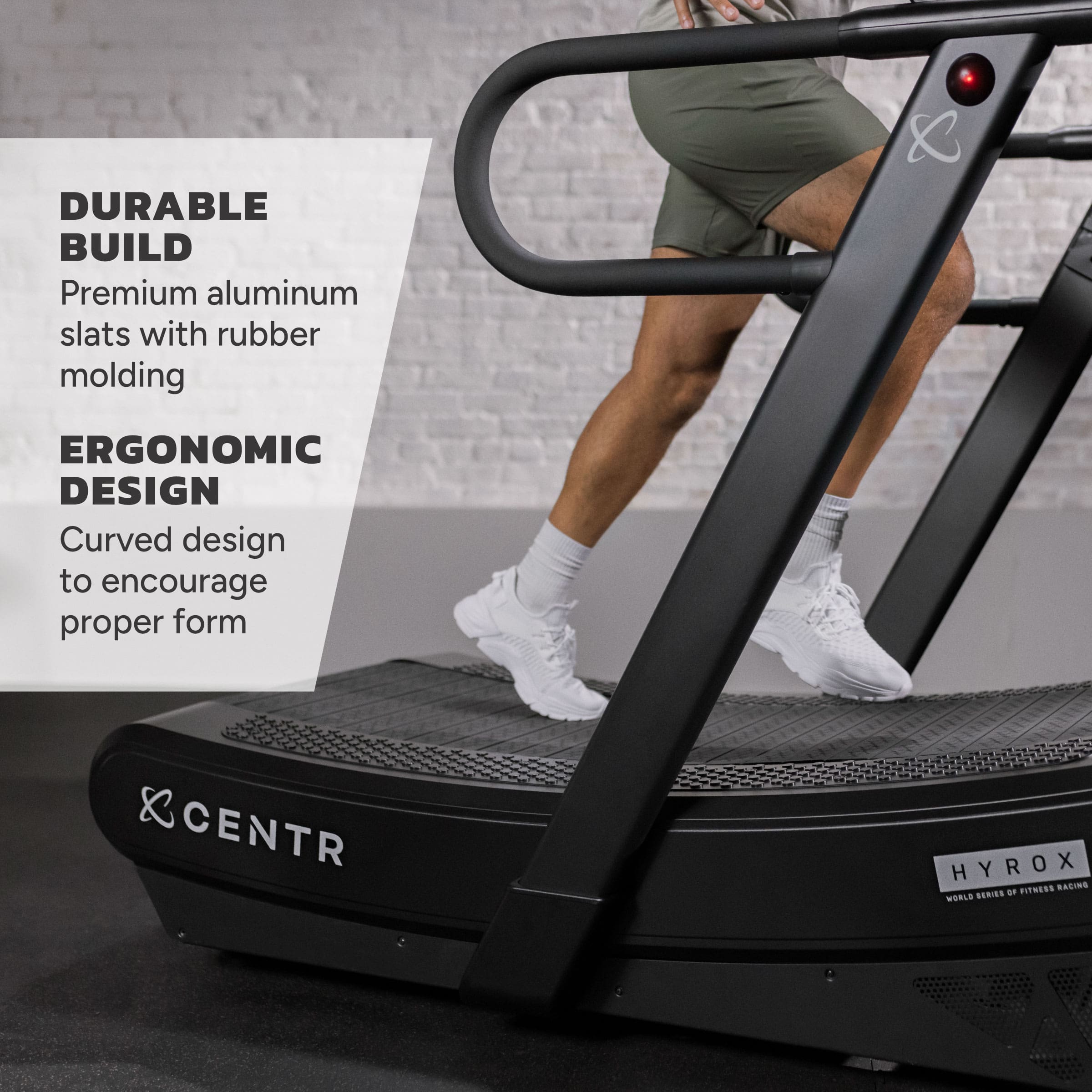 CENTR x HYROX Perform Curved Treadmill