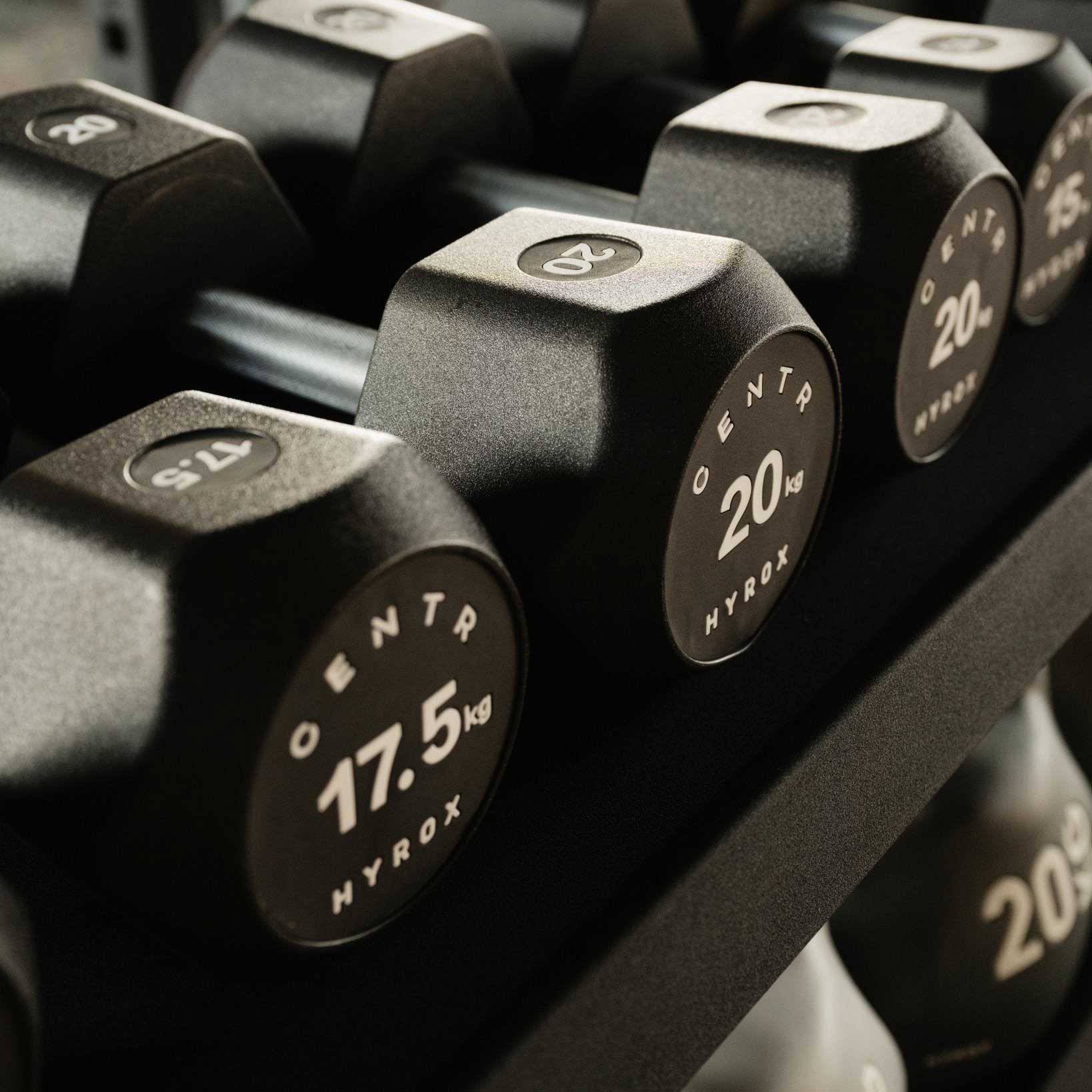 CENTR x HYROX Urethane Dumbbells